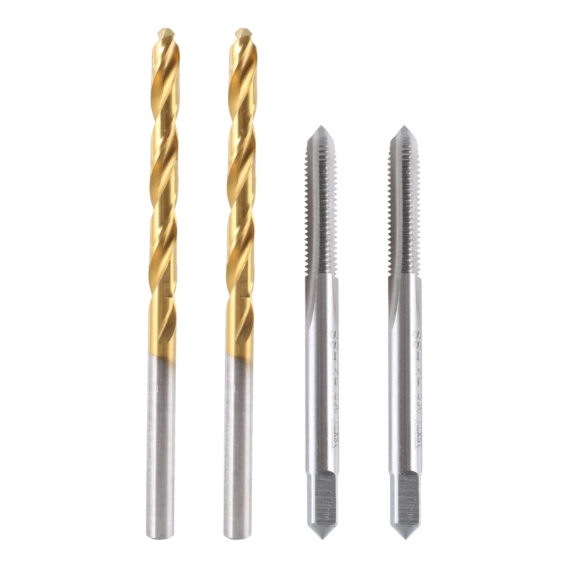 

M17D Metric Tap Drill Bit Set M5x0.8 Straight Flute Thread Tap 2.5mm Twist Drill Bit