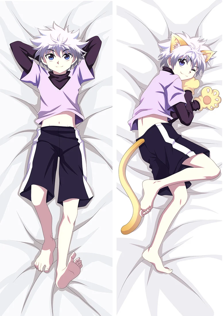 New design  Anime Hunter x  Killua Zoldyck Dakimakura Pillow Case Hisoka Csai Hugging Body Throw  Cushion Cover