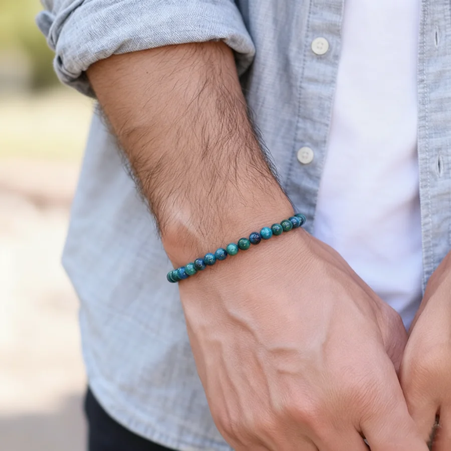 Grade A Natural Blue Tiger Eyes Stone Bracelet Women Men 6mm/8mm/10mm/12mm Smooth Beaded Braslet Valentine Day Gift For Couple