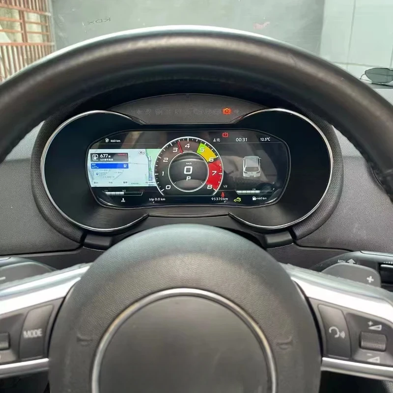 ترقية جديدة لينكس لوحة القيادة LCD عداد السرعة الرقمي لوحة العنقودية TT TTS 2009-2013 #2