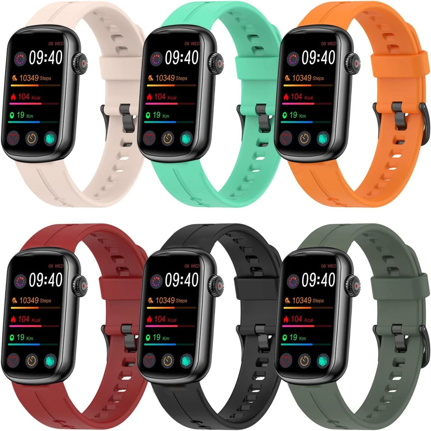 Upgrade Your Look with a Stylish and Soft Silicone Replacement Wristband Sport Band for MorePro HM08 Fitness Tracker Watch. Enha