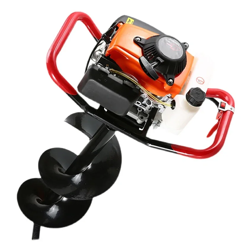 125CC/180CC /198CC High Power Gasoline Ground Drill Planting Pling Hole Drilling Machine Tree Planting Digging Machine 1200ML