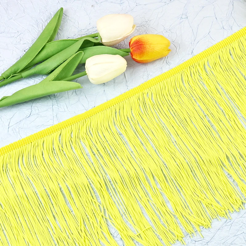 

4Meters 20cm Long Tassel Fringes Lace Trim Dresses Curtain Decorative Trimmings Stitching Clothes Tassels DIY Sewing Accessories