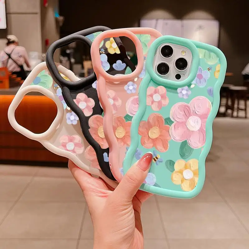 꽃 캔디 컬러 전화 케이스 화웨이 명예 X9A X8A X7A X8 X6 노바 3i Y70 P40 라이트 Y7 2018 Y7 프로 Y9 프라임 2019 웨이브 커버