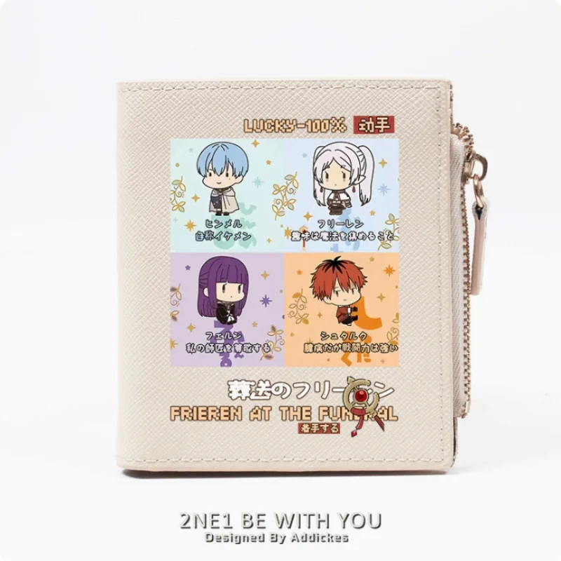 

Anime Frieren at the Funeral Fern Himmel Fashion Wallet PU Purse Card Coin Zipper Money Bag Cosplay Gift B684