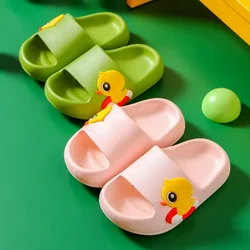 Zapatillas antideslizantes para niños y niñas, zapatos de baño de dibujos animados, para interiores, verano, novedad