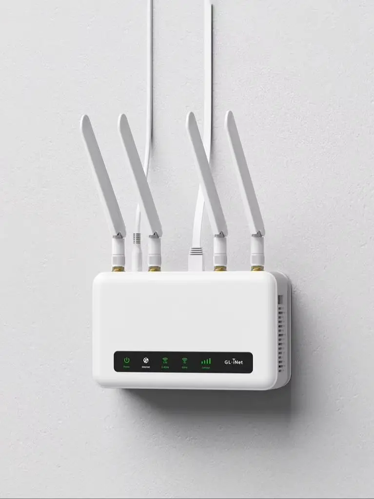 GL-X2000 (Spitz Plus) Mobilfunk-Gateway 4G LTE Router für Zuhause, Unternehmen, Wohnmobile, Roadtrips, CAT 12, WiFi 6 Router