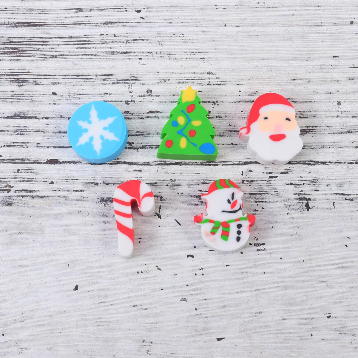 

Barrel Christmas Eraser Cartoon Small Colorful Pencil Eraser for Students School Stationery Gift School Stationery