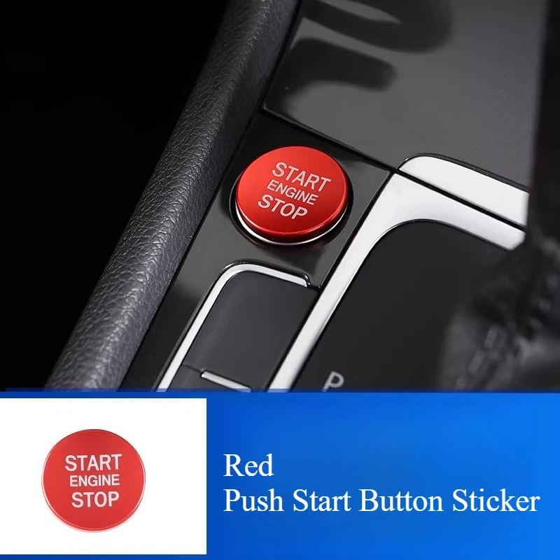 

For Volkswagen Golf 7/7.5 2014-2020 Retrofit One Click Start SMD Air Conditioning Knob Decorative Frame Ring Accessories