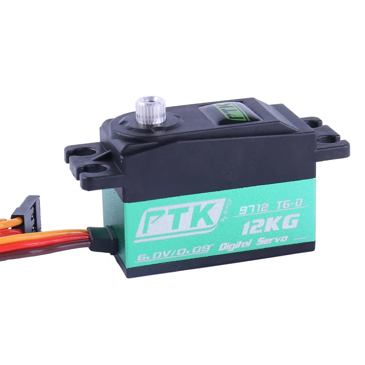 PTK 8812 TG-D 12kg Servo Metal Digital Steering Gear Low Body High Torque Low Body Steering Gear Drift Car Short Body