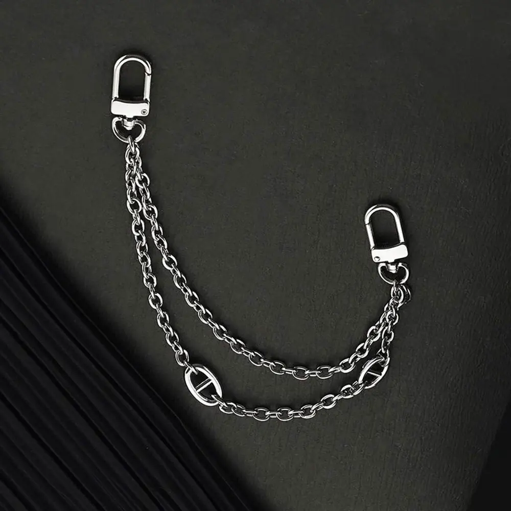 1Pcs Double Layer Bag Chain For Handbag DIY Purse Chain Replacement Shoulder Bag Handles Metal Bag Accessories Extension Chains