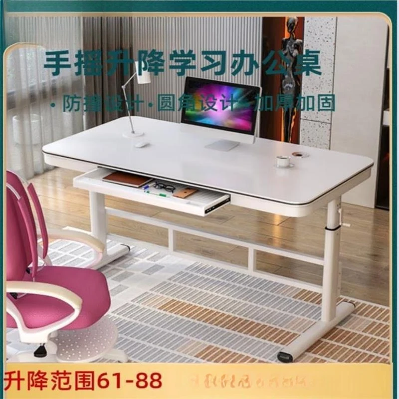 Lifting desk Computer desk Desktop student home study writing desk Simple lifting