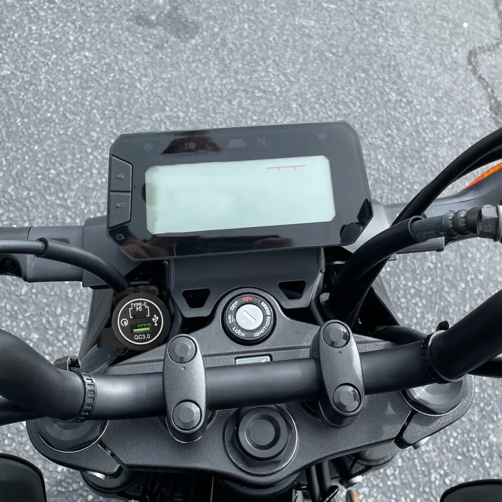 Fast Charger PD Type-C USB Port Kit W/Connector For Honda GROM 125 MSX125 2021-Current