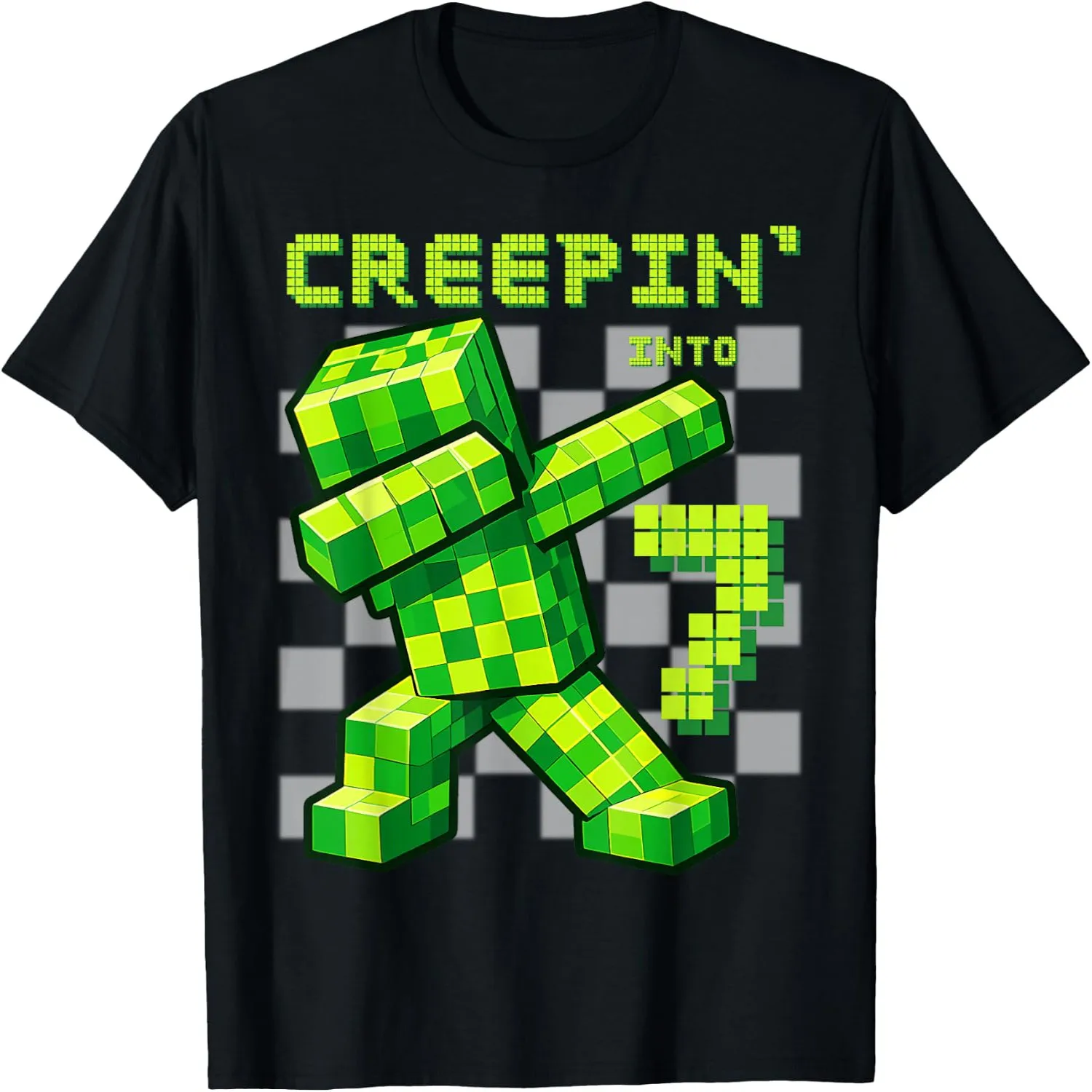It's My 7th Birthday Boy Gamer Creepin’ Into 7 Gamer Pixel T-Shirt graphic tee, men’s, women’s, halloween shirt,