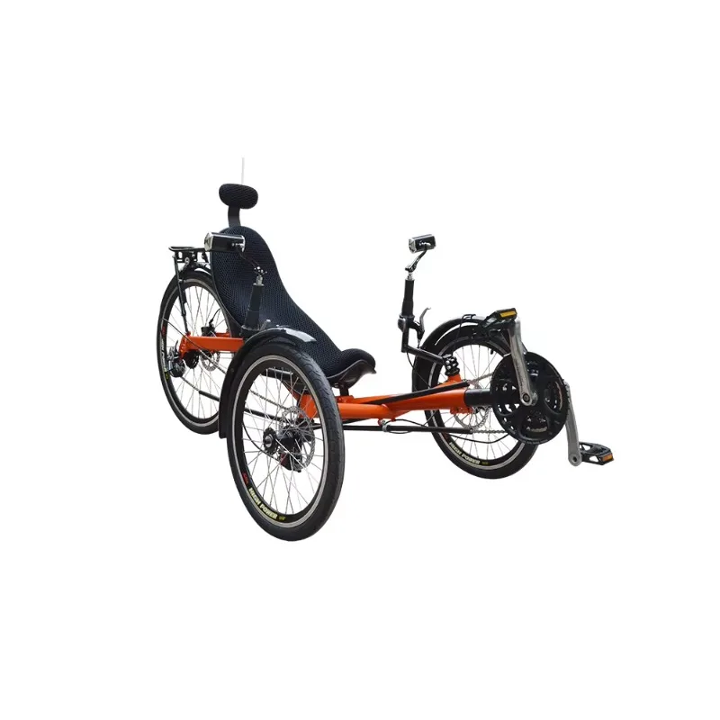 Recumbent Bicycle, 500W Electric Three Wheeled Shock-absorbing Fat Tire Bike, Suitable for Snow, Beach, and Mountain Walking image 6