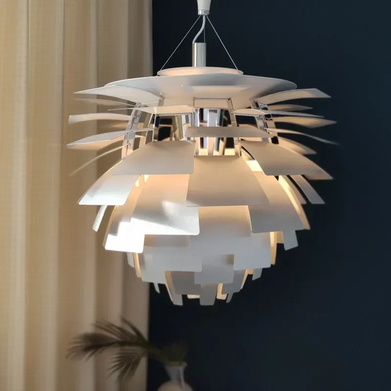 

Danish Pinecone Pendant Light Louis Design Chandelier Living Room Decor Aluminum Hanging Lamp 72/84cm Artichoke Suspension