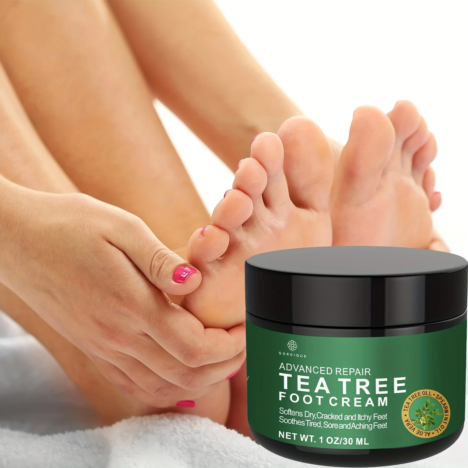 Tea Tree Oil Foot Cream for Dry Cracked Feet