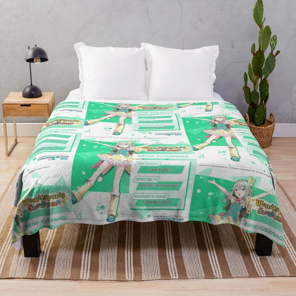 

Nene Kusanagi Throw Blanket Soft Big Blankets For Bed Vintage Blankets