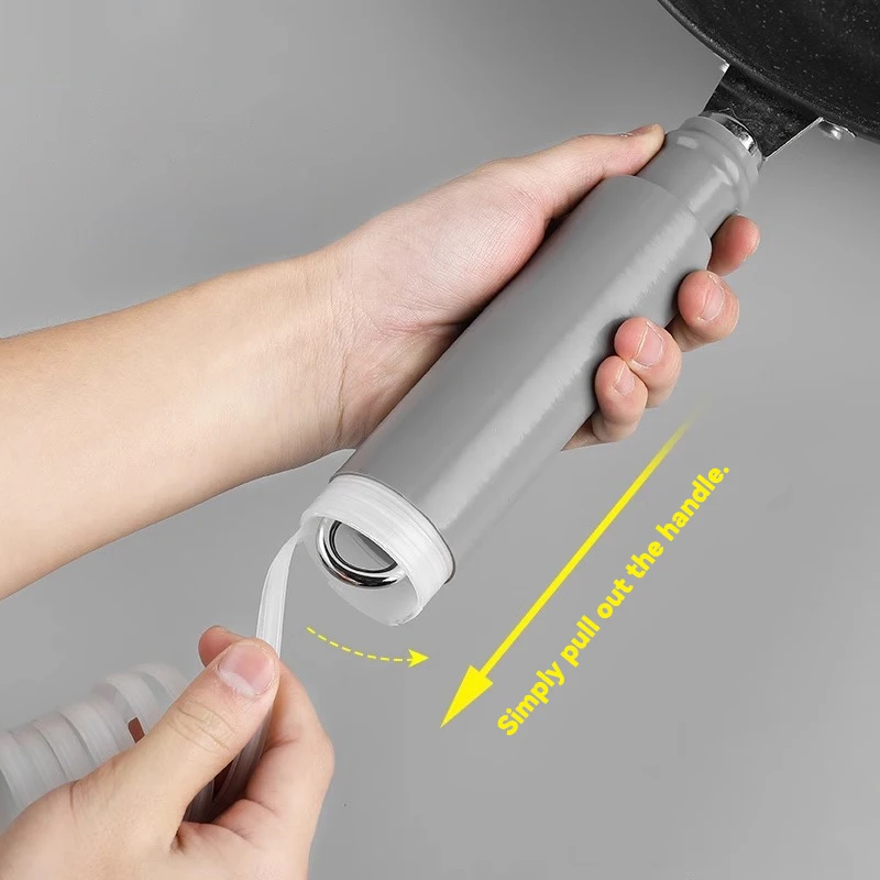 New Anti-scalding Pot Handle Heat Resistant Cover New Frying Pan Protector Hot Handle Holder Sleeve Rubber Pan Handle Sleeve