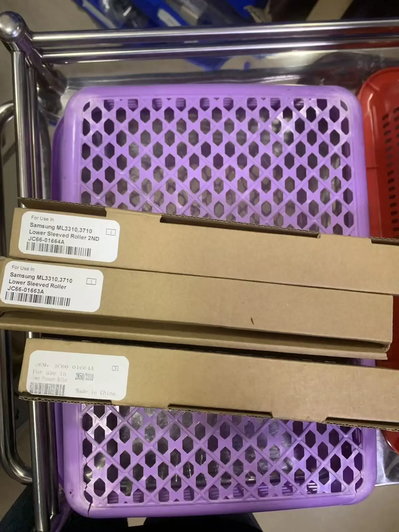 

1 комплект. НИЖНИЙ прижимной ролик фьюзера JC66-01663A JC66-01664A для Samsung ML2850 2851 SCX4824 4828 4833 4835 5637 5639 5737 ML3310