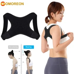 GOMOREON 1Pcs Back Posture Corrector Belt Adjustable Clavicle Spine Back Shoulder Lumbar Posture Correction for Women Men