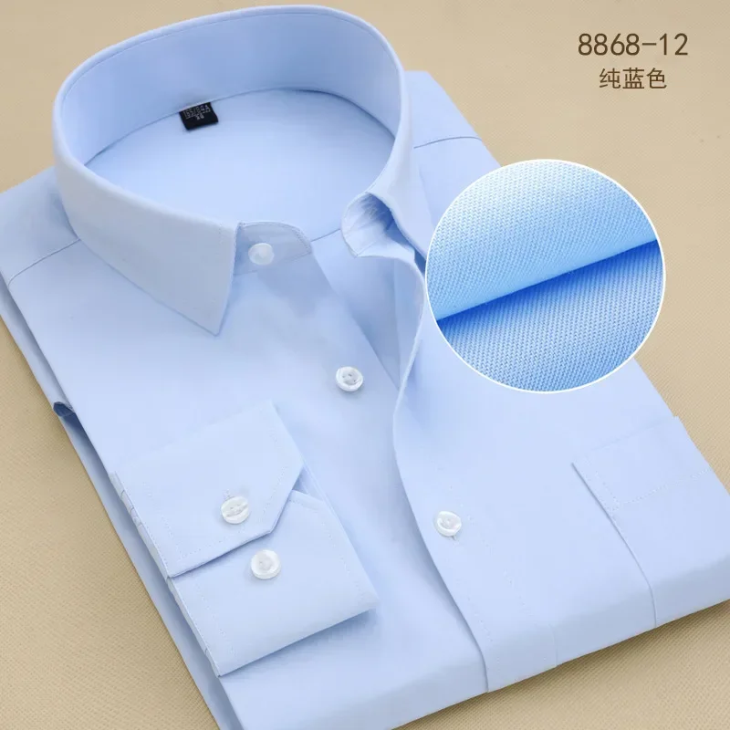 Frühling und Herbst Langarmhemd Herren Business Professional Arbeits kleidung Diagonale Slim Fit Büro anzug Shirt