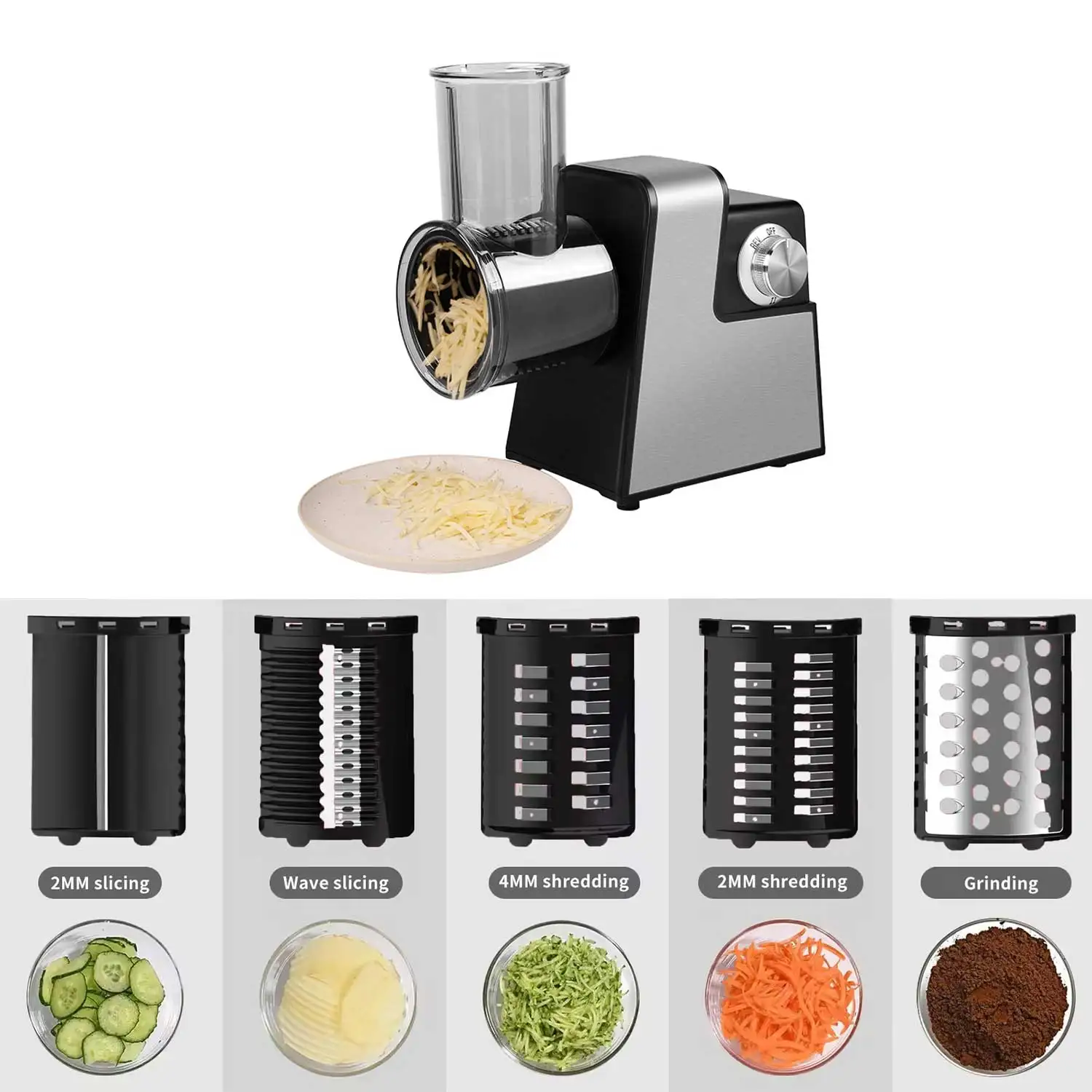 1000W 220V 전기 야채 커터 및 고기 분쇄기 다기능 전기 슬라이서 슈레더 고기 민서 소시지 메이커 및 Kibbe 키트