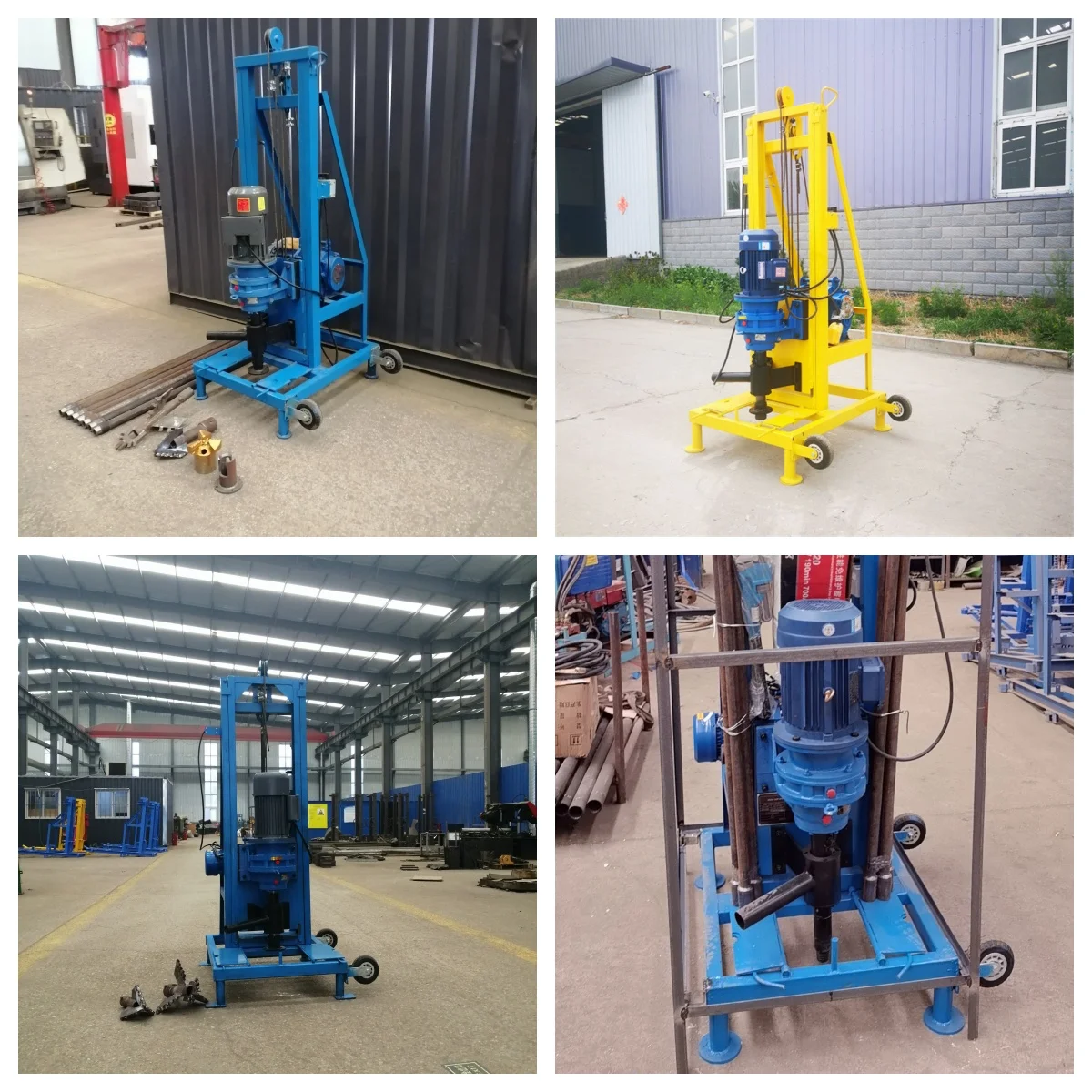 Moteur électrique profondeur maximale 50m petite perceuse pliante de puits d'eau de Construction