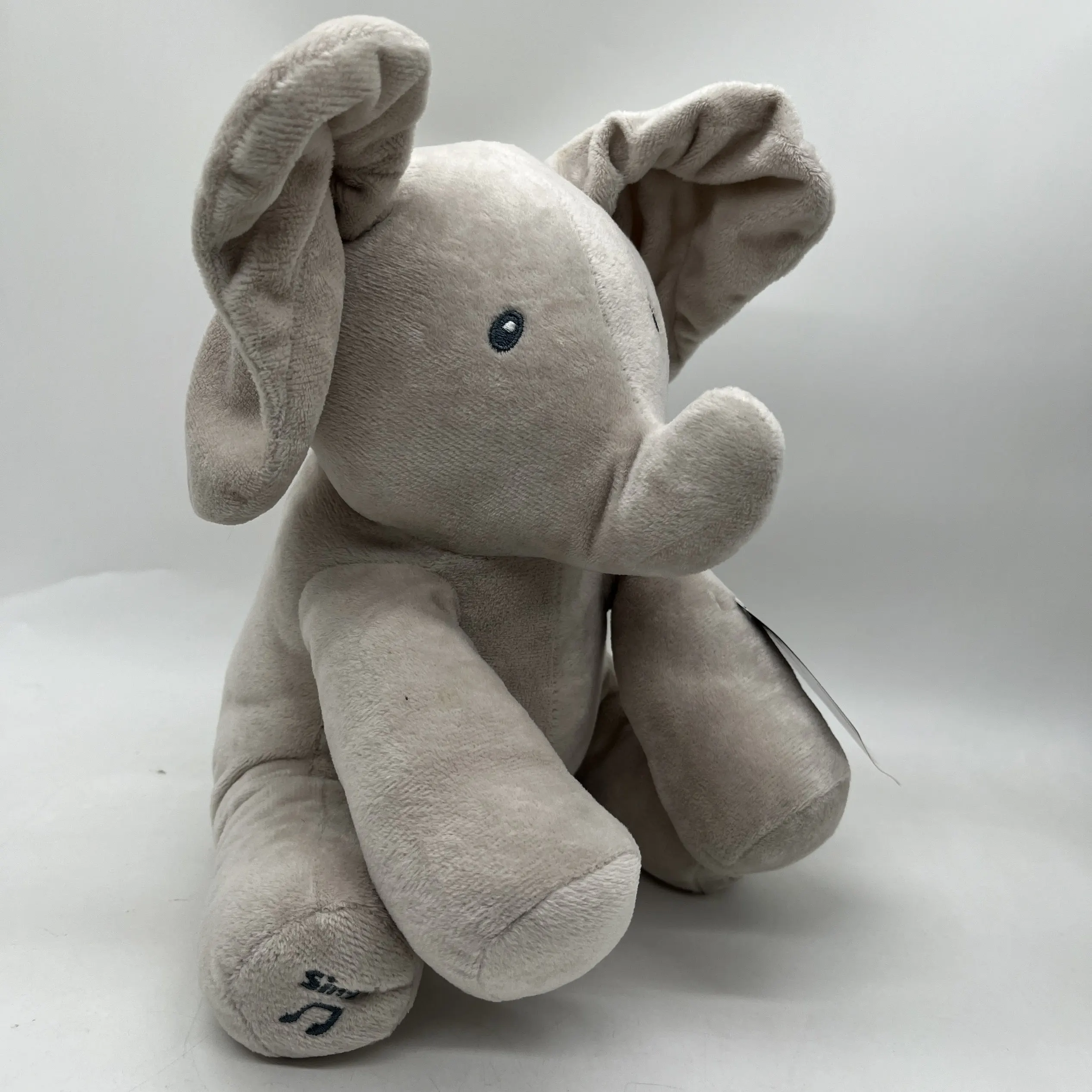 التخليص القطيفة لعبة الإلكترونية الفيل يدق آذان اليسار واليمين الموسيقى يتأرجح دمية الفيل هدية للأطفال #2