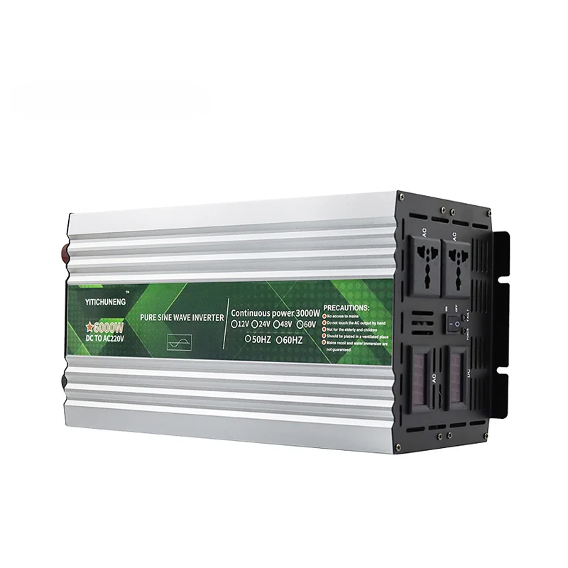 12V 48V dc 220v ac pure sine wave inverter 6000w for solar inverter power system