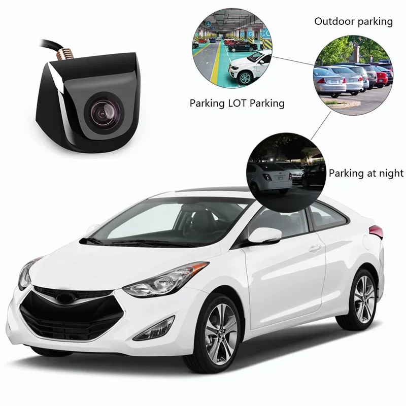 Car Reversing Camera Rear View Screw External CCD High-definition 170° Wide Angle Night Vision Waterproof Metal Parking Camera