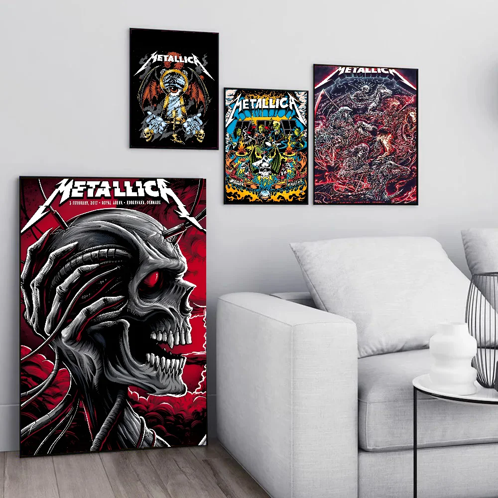 Band M-METALLICA Poster Paper Print Home Living Room Bedroom Entrance Bar Cafe Art Painting Decoration