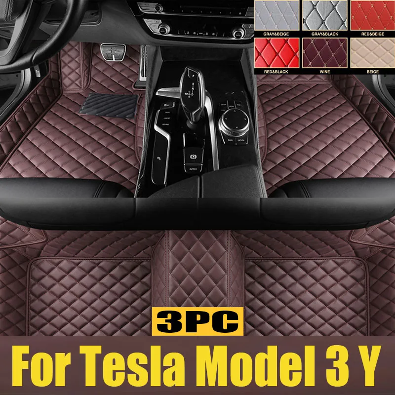 

Floor Mats for Tesla Model 3 Y 2023 to 2021 Left Right Driving RHD LHD All Weather Anti-Slip Floor Liners TPE Car trunk mat