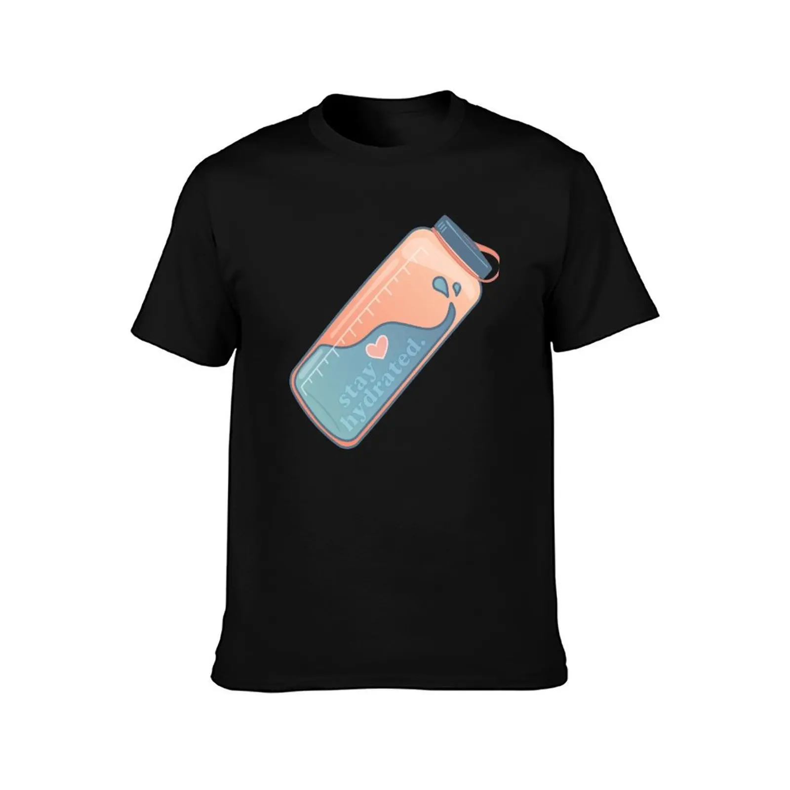 stay hydrated T-Shirt Summer Casual Cotton Tee Oversized Streetwear Tops Vintage Graphic Print Loose Fit Short Sleeve