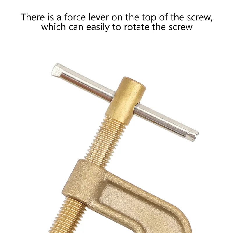 

WORTHOWN-3X Welding Ground Clamp, 500A Current G-Type Solid Brass Ground Clamp, 43Mm Jaw Width For Tig Mig MMA Welders