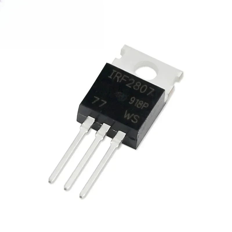 5PCS IRF2807PBF TO220 Pacchetto Mosfet Transistor 75V 82A per inverter Controlli motori Circuiti integrati