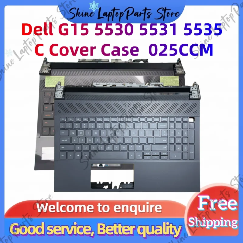 Casing PENUTUP UNTUK Dell G15 5530 5531 5535 C Keyboard casing atas Laptop Palmrest 025CCM