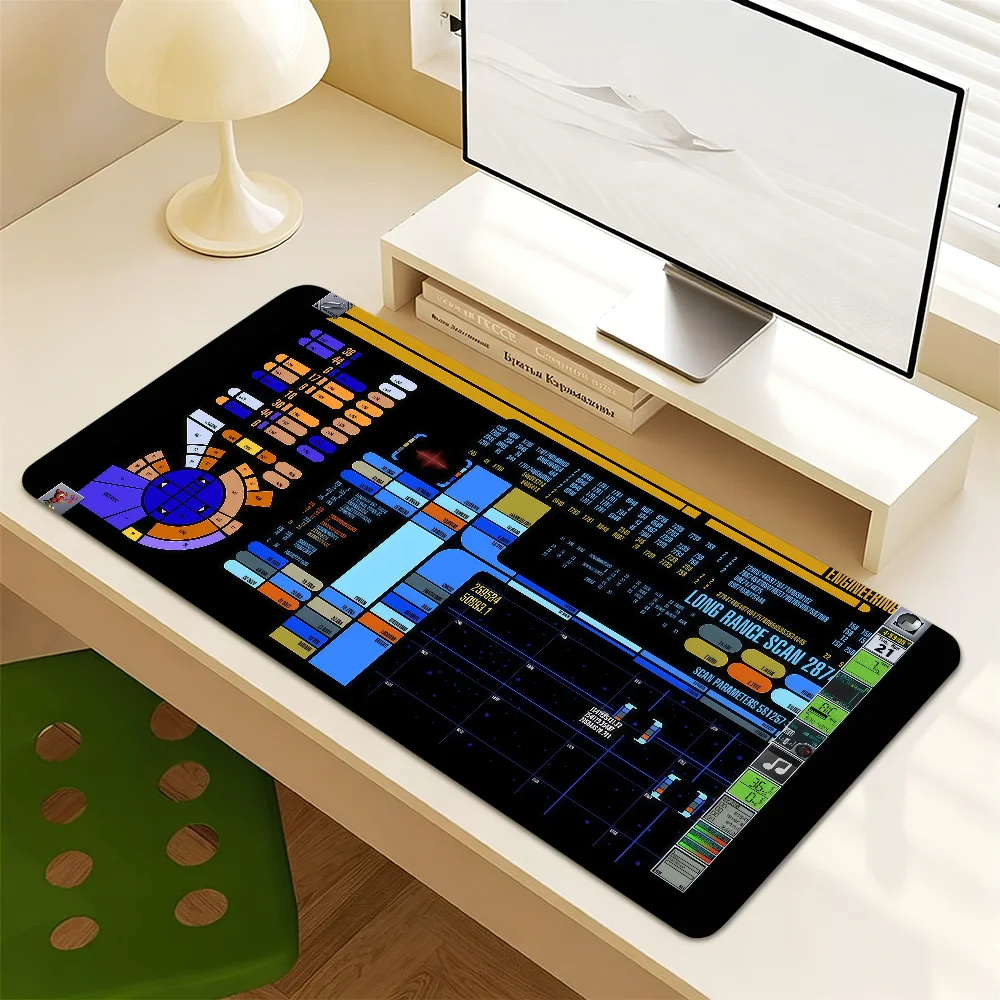 S-Star T-Trek Lcars Mouse Pad Non-slip Thickened MousePad Writing Lockedge Office Student Gaming Cushion Large