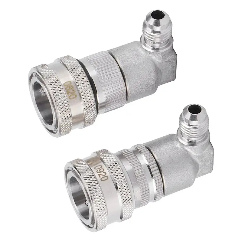 Ball Lock Quick Disconnect Set 1/4 Inch MFL Stainless Steel Keg Coupler Fittings, Homebrew Beer Gas & Liquid Connectors