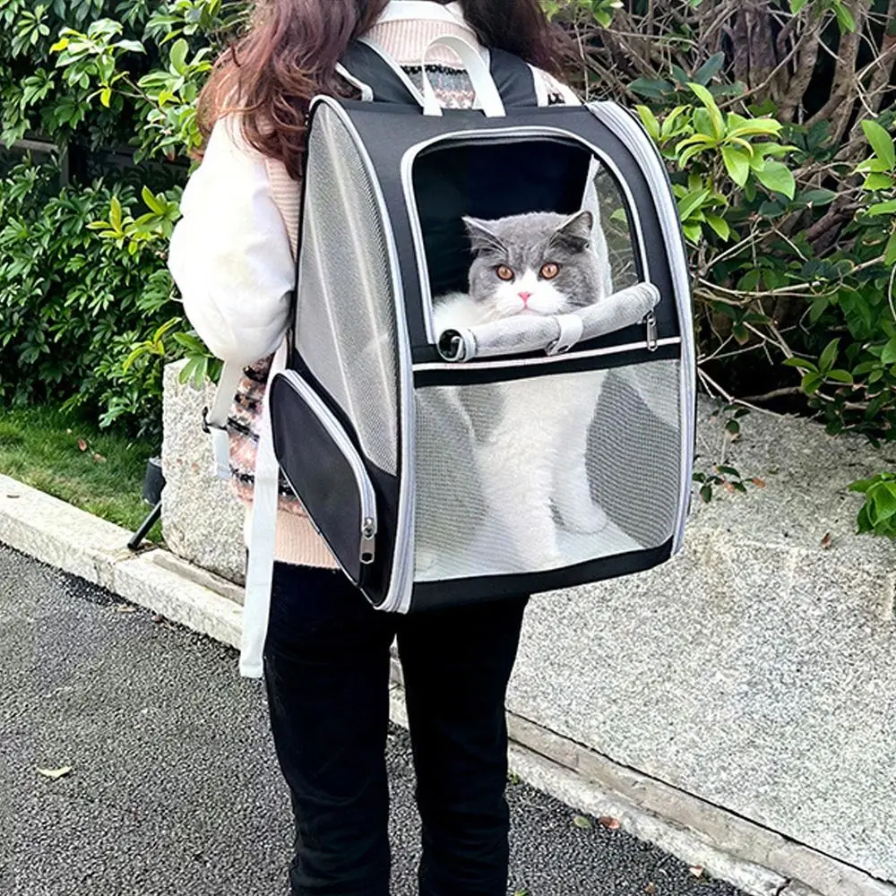 

Portable Pet Carrier Backpack Foldable Large Capacity Travel Puppy Bags Comfortable Breathable Cat Carrying Bag Pet Supplies