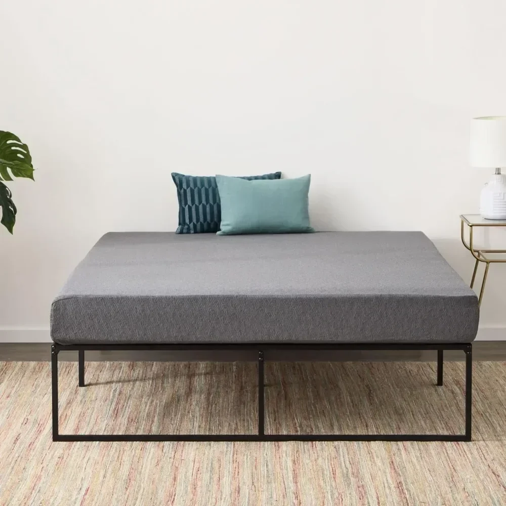 8 Inch Gel and Bamboo-Charcoal Memory Foam Mattress,Contemporary Frame,create the perfect balance of support and comfort