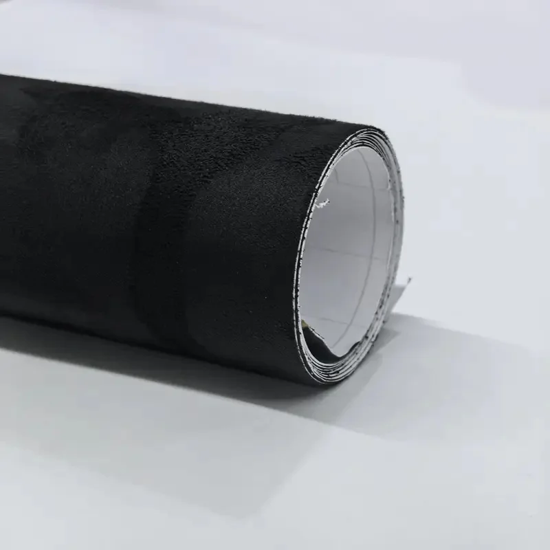 

1PC Black Car Self Adhesive Fabric Sticky Velvet Liner Roll For DIY Sewing Car Interior Door Decoration 30x100cm/50x300cm