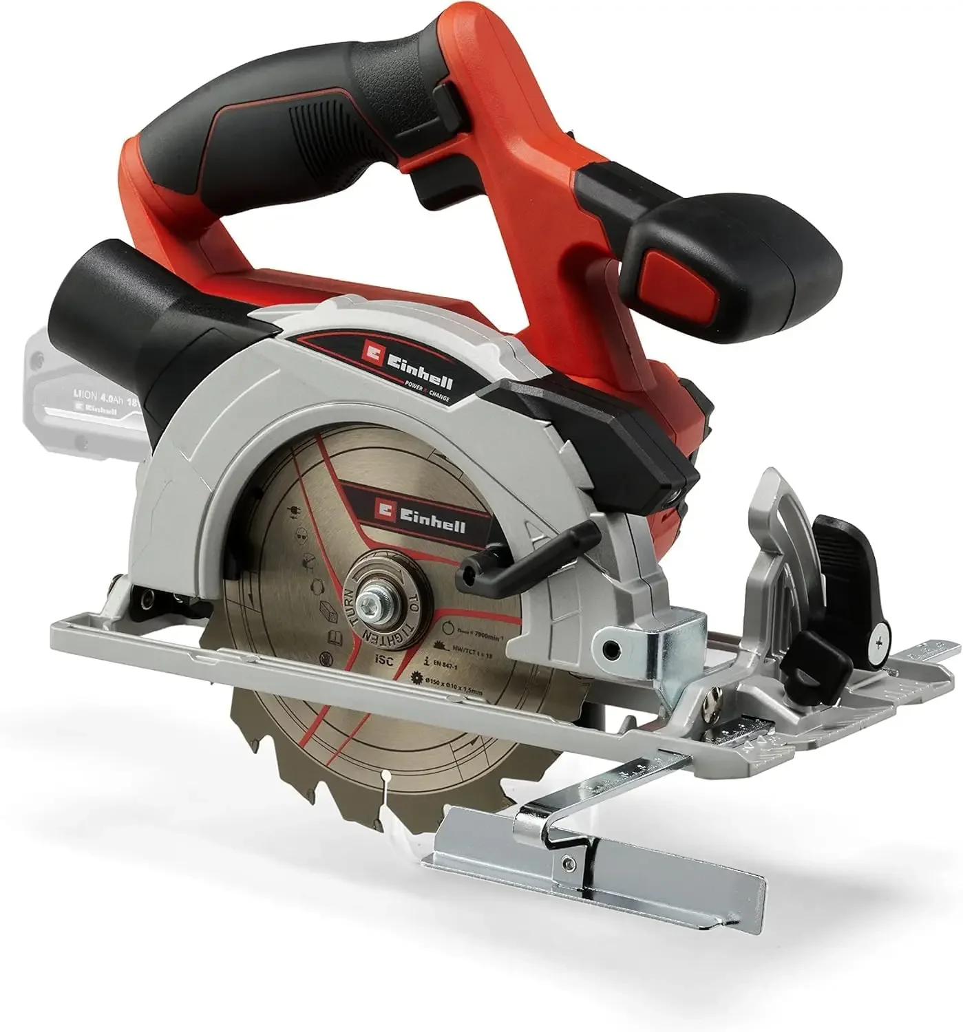 Einhell Akku-Handkreissäge TE-CS 18/150 Li-Solo Power X-Change (18 V, Li-Ion, Ø150 x Ø10 mm