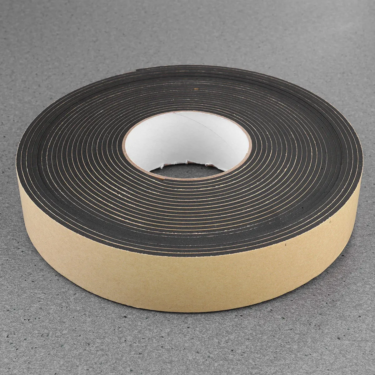 

2 Rolls Eva Sponge Tape Black Single-Sided Adhesive Strip Cushion Sound Insulation Seal Strip for Car Household