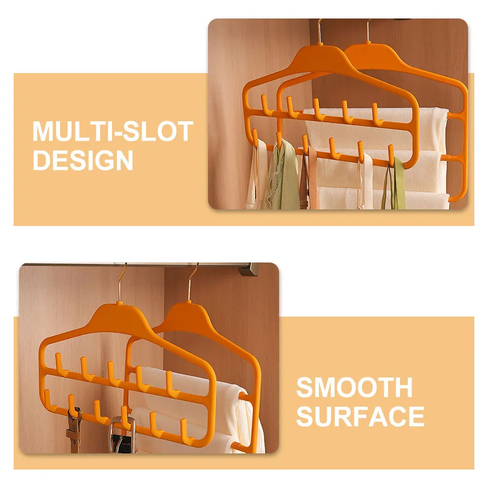 

2 Pcs Coat Hanger Storage Work Belt Multi High Manganese Steel Multipurpose Closet