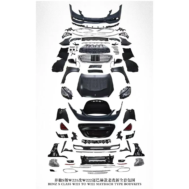 

Оптовая настройка Тип Body Kits Maybach Комплект для переоборудования May Bach Facelift для BMW S Class W221 в W222