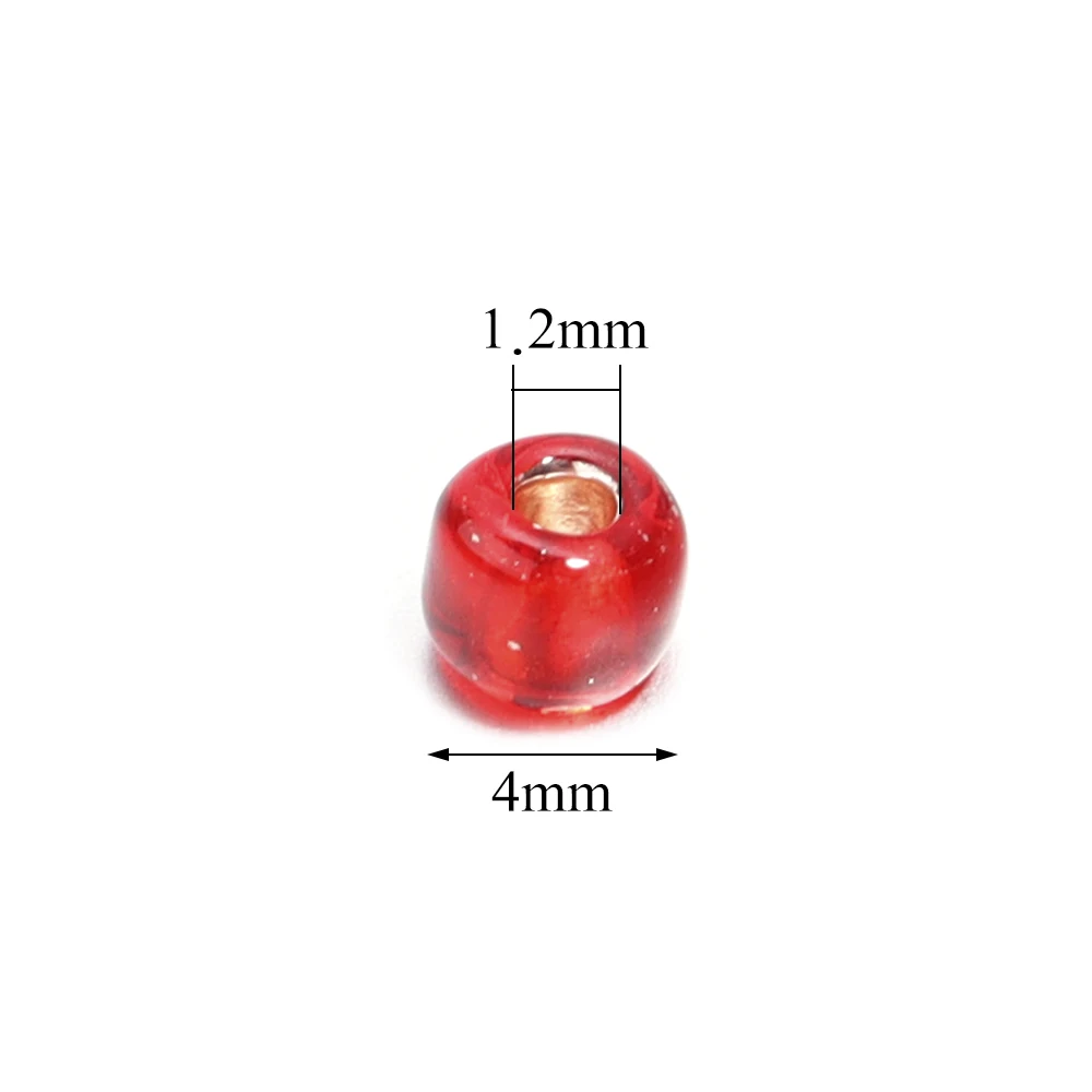 Silver Color Filled Charm Glass Seed Beads Colorful Round Beads For Jewelry Making Loose Beads DIY Earrings Bracelets Wholesales image 4