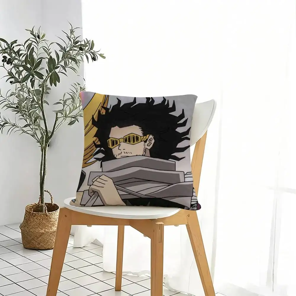 Anime Cartoon Eraser Head  Pillow Case Square Double-Sided Sofa Cushion Cover Bedroom Bedside Pillow Gift