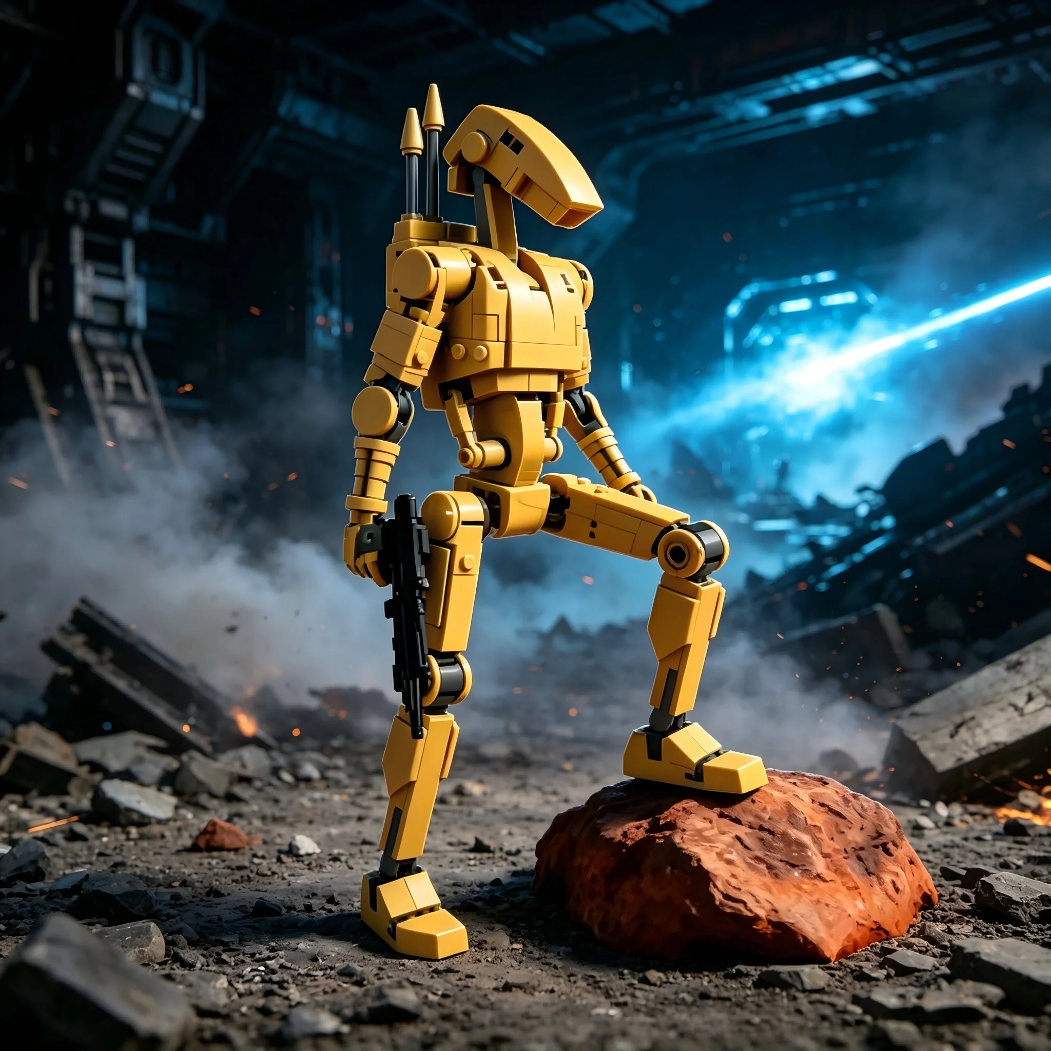 The new popular film series B1 Combat Robot Assembly Home Decoration Figurines make perfect holiday gifts.
