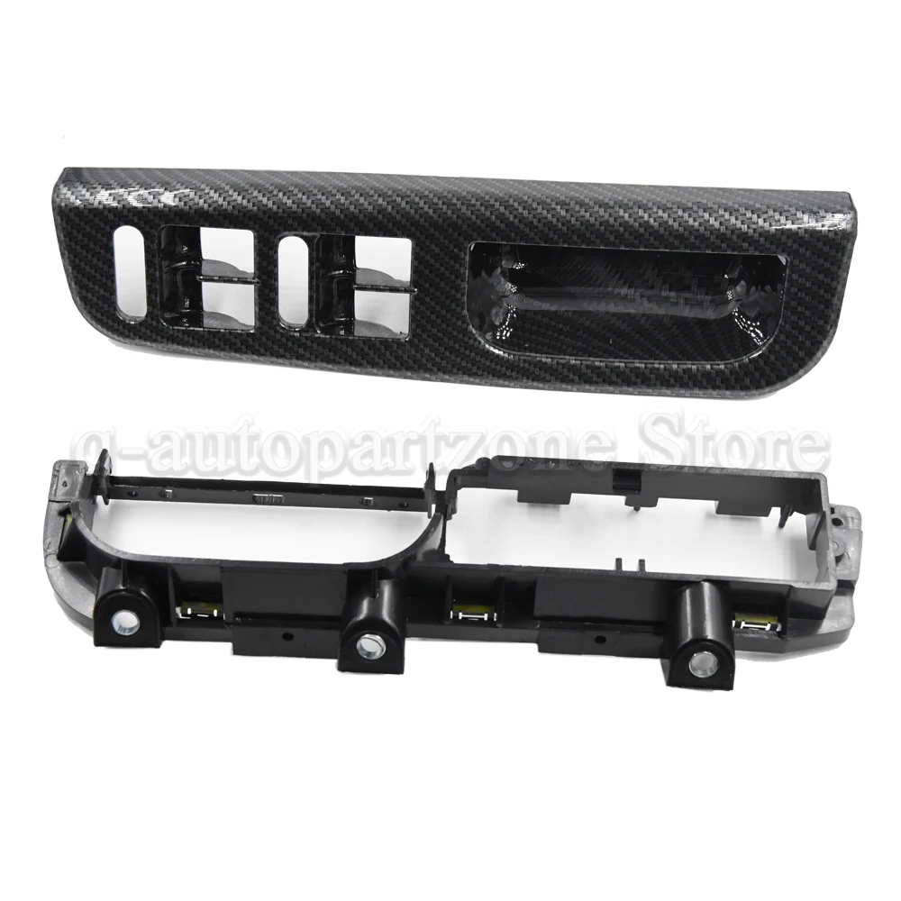 Car Door Pull Grab Handle With Base Front Rear Left Right For VW Bora Golf 4 MK4 for Jetta 1999-2004 Black Carbon Fiber